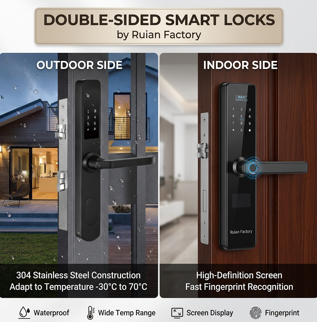 double sided smart lock