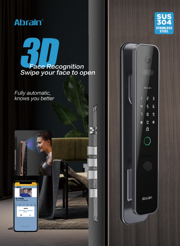 Waterproof3DFaceRecognitionDoorLockforSecurityDoors Waterproof3DFaceRecognitionDoorLockforSecurityDoors