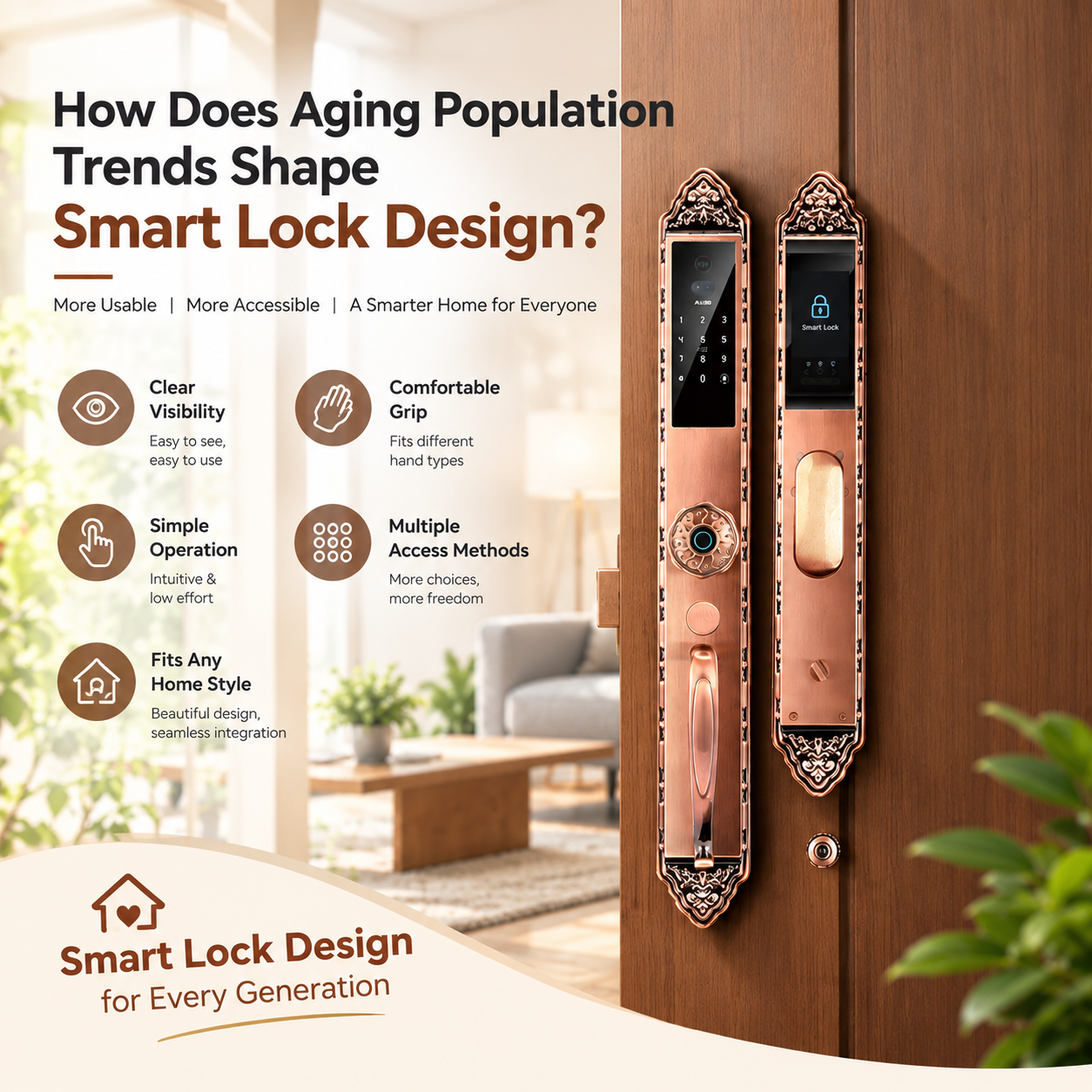 How Does Aging Population Trends Shape Smart Lock Design