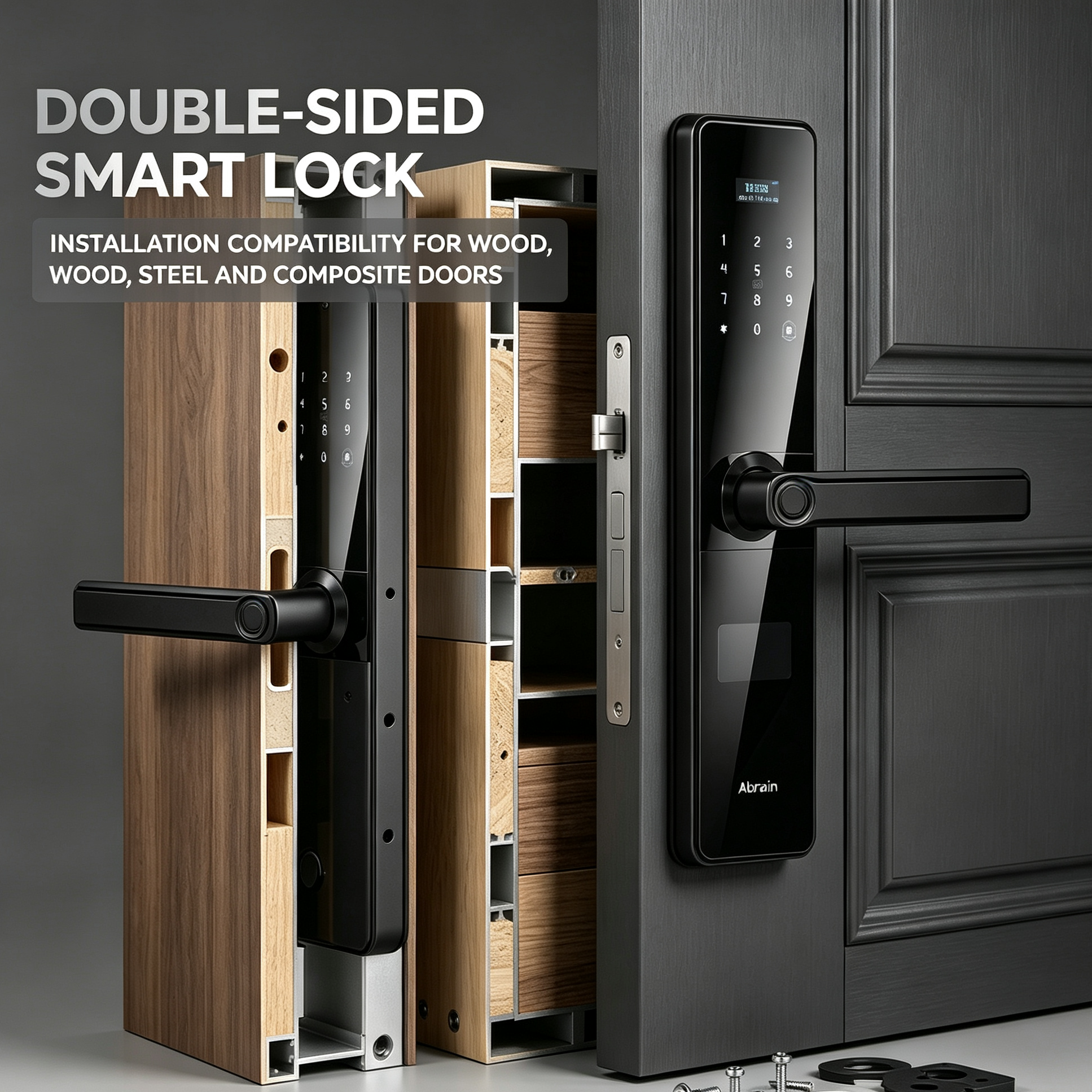 How Can Double Sided Fingerprint Lock Fit Door Types