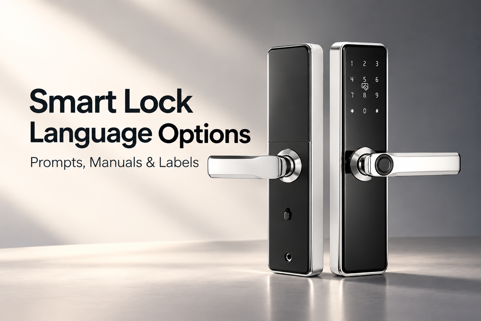 Smart Lock Language Options: Align Voice Prompts, Manuals and Labels